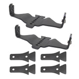XE Hood Hinge Light Mount for Two 6 Inch Single Row LED Bars Textured Black 2018-2026 Jeep Wrangler JL 2020-2025 Jeep Gladiator Go Rhino