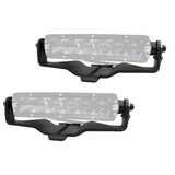 XE Hood Hinge Light Mount for Two 6 Inch Single Row LED Bars Textured Black 2018-2026 Jeep Wrangler JL 2020-2025 Jeep Gladiator Go Rhino