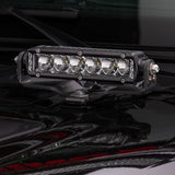 XE Hood Hinge Light Mount for Two 6 Inch Single Row LED Bars Textured Black 2018-2026 Jeep Wrangler JL 2020-2025 Jeep Gladiator Go Rhino