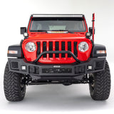 XE Hood Hinge Light Mount for a 20 Inch Single Row LED Bar Textured Black 2018-2026 Jeep Wrangler JL 2020-2025 Jeep Gladiator Go Rhino