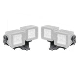 XE Hood Hinge Light Mount for Two 3 Inch X 3 Inch Dual cube LED's Textured Black 2018-2026 Jeep Wrangler JL 2020-2025 Jeep Gladiator Go Rhino