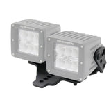 XE Hood Hinge Light Mount for Two 3 Inch X 3 Inch Dual cube LED's Textured Black 2018-2026 Jeep Wrangler JL 2020-2025 Jeep Gladiator Go Rhino