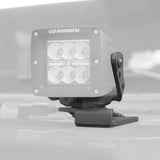 XE Center Hood Light Mount for 3 inch Cube LED Lights Textured Black 2018-2026 Jeep Wrangler JL 2020-2025 Jeep Gladiator Go Rhino