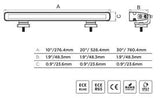 Go Rhino Flash Series Lights 20 Inch Single Multi Function LED Light Bar Black Go Rhino