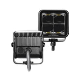 Go Rhino Blackout Series Lights Pair of 2x2 Cube LED Spot Light Kit Black Go Rhino