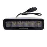Go Rhino Blackout Series Lights Pair of Sixline LED Flood Light Kit Black Go Rhino