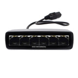 Go Rhino Blackout Series Lights Pair of Sixline LED Spot Light Kit Black Go Rhino
