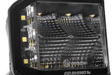 Go Rhino Blackout Series Lights Pair of 4x3 Cube LED Sideline Flood Light Kit Black Go Rhino
