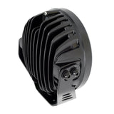 Go Rhino Blackout Series Lights 7 Inch Round LED Spot Light Beam With Daytime Running Light Black Go Rhino