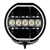 Go Rhino Blackout Series Lights 7 Inch Maxline LED Hi/Low Beam W/Multi Daytime Running Light Black Go Rhino