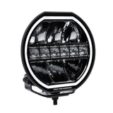Go Rhino Blackout Series Lights 9 Inch Maxline LED Hi/Low Beam W/Multi Daytime Running Light Black Go Rhino