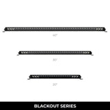 Go Rhino Blackout Series Lights 31.5 Inch Single Row LED Light Bar Black Go Rhino