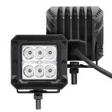 Go Rhino Bright Series Lights Pair of 3x3 Cube LED Spot Light Kit Black Go Rhino