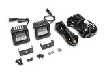 Go Rhino Bright Series Lights 3x3 Cube LED Flood Lights, Set of Four Black Go Rhino