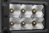 Go Rhino Bright Series Lights Pair of 4x3 Rectangle LED Flood Light Kit Black Go Rhino