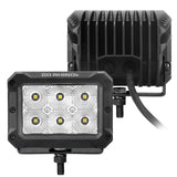 Go Rhino Bright Series Lights Pair of 4x3 Rectangle LED Flood Light Kit Black Go Rhino