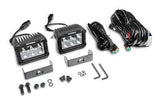 Go Rhino Bright Series Lights Pair of 4x3 Rectangle LED Spot Light Kit Black Go Rhino