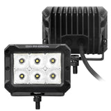 Go Rhino Bright Series Lights Pair of 4x3 Rectangle LED Spot Light Kit Black Go Rhino