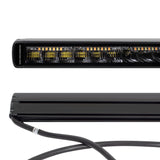 Go Rhino Blackout Combo Series Lights 39.5 Inch Single Row LED Light Bar With Amber Lighting Black Go Rhino