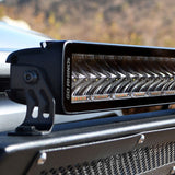 Go Rhino Blackout Combo Series Lights 50 Inch Double Row LED Light Bar With Amber Lighting Black Go Rhino