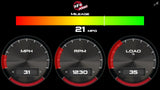 Agd 5-1/2 Inch Digital Gauge Display Monitor Dodge/Ram/Ford/GM Diesel Trucks 08-23 L6-6.7L (td)/V8-6.4L/6.6L/6.7L (td) aFe Power