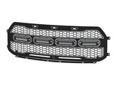 Scorpion Complete Replacement Tread Design Grille Flat Black w/ LED Lights Ford F-150 Raptor 17-20 aFe Power