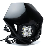Squadron 2.0 Sport Motorcycle (D/C) LED Headlight Kit w/Shell Universal Spot Clear Baja Designs
