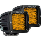 Diffused Rear Facing High/Low Surface Mount Yellow Pair D-Series Pro RIGID Industries