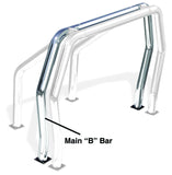 Bed Bar Component B Main Bar Polished Stainless Steel 1994-2004 Ford Ranger Go Rhino