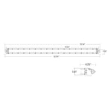 SR-Series 30 Inch Dual Function SAE Auxilary High Beam Driving Lights with Amber Backlight RIGID Industries