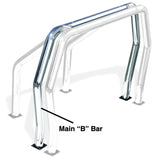 Bed Bar Component B Main Bar Polished Stainless Steel 1987-2004 Dodge Dakota Go Rhino