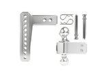 2.0 inch Aluminum Medium Duty 6 inch Drop/Rise Hitch BulletProof Hitch