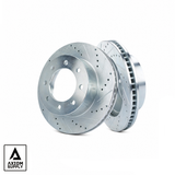 Axiom Supply SPECIAL FLANGE (8x6.5) Front Brake Rotor SET for 2005+ Dana 60 Front w/ GM Lug Pattern
