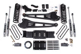 4 Inch Lift Kit w/ Radius Arm 3 Inch Rear Block Ram 3500 19-24 4WD Diesel With Factory Rear Overload Leaf 6 Bolt BDS Suspension