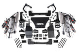 2025 Silverado/Sierra 1500 4WD 4 Inch Suspension Lift Kit V8 Gas 3 Inch Rear Block -Fox 2.5 PES C/O Front BDS Suspension