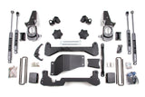 4.5 Inch Lift Kit Silverado/Sierra 2500HD/3500 01-10 SRW 4WD Standard Knuckle BDS Suspension