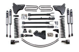 6 Inch Lift Kit w/ 4-Link Ford F250/F350 Super Duty 05-07 4WD Diesel 3 Inch Block Plus Add A Leaf Without Overload BDS Suspension