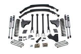 6 Inch Lift Kit w/ 4-Link Ford F250/F350 Super Duty 11-16 4WD Diesel 2 Inch Rear Blocks BDS Suspension