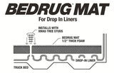 Bedmat For Drop-In 19+ Silverado/Sierra 6'7 inch Bed W/Out Carbonpro Bed 1/2 Inch Thick Installs Over Existing Plastic Drop In Bed Liner Charcoal BedRug