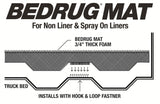 Bedmat For Spray-In Or No Bed Liner 20+ Silverado/Sierra 8' Bed Without Multi-Pro Tailgate Charcoal BedRug