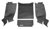 Jeep 76-80 Cj-7 RR Kit W/Gussets 4Pc Floor Kit (Inc Tlgte & Cargo Lnr) Floor Liner Kit 4 pc. Rear Kit Incl. Driver Left Hand Panel Passenger Right HandPanel Tailgate Cargo Liner w/Gussets Charcoal BedRug