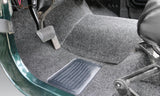 Jeep 76-95 Jeep Cj-7/Yj Front Kit 8Pc Floor Kit (Includes Heat Shields) Floor Liner Kit 8 pc. Front Kit Includes Heat Shields Charcoal BedRug