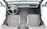 Jeep 76-95 Jeep Cj-7/Yj Front Kit 8Pc Floor Kit (Includes Heat Shields) Floor Liner Kit 8 pc. Front Kit Includes Heat Shields Charcoal BedRug