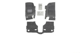 Jeep 11-18 Jeep JK 2Dr Front 3Pc Floor Kit (Includes Heat Shields) Floor Liner Kit 3 pc. 2 pc. Front 1 pc. Rear Replaces Factory Carpet Kit Charcoal BedRug