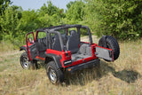 Jeep 97-06 Jeep TJ Rear Cargo Kit (Includes Tailgate) Cargo Kit 4 pc. Incl. Driver Left Hand Panel Passenger Right HandPanel Cargo Area Tailgate Replaces Factory Carpet Kit Charcoal BedRug