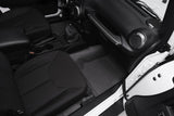 Jeep Bedtred 07-10 Jeep JK 2Dr Front 3Pc Floor Kit (Includes Heat Shields) Charcoal BedRug