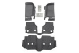 Jeep Bedtred 07-18 Jeep JK Unltd 4Dr Front 4Pc Floor Kit (Inc Heat Shields) Charcoal BedRug