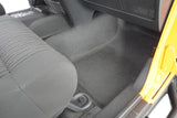 Jeep Bedtred 07-18 Jeep JK Unltd 4Dr Front 4Pc Floor Kit (Inc Heat Shields) Charcoal BedRug