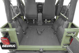 Jeep Bedtred 97-06 Jeep TJ 97-06 Rear 4Pc Cargo Kit Incl. Driver Left Hand Panel Passenger Right Hand Panel Cargo Area Tailgate Replaces Factory Carpet Kit Charcoal BedRug