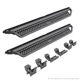 Dominator Xtreme D1 SideSteps With Mounting Bracket Kit Textured Black 2019-2026 Sierra 1500 2020-2026 Sierra 2500/3500 HD Go Rhino